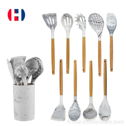 Ensemble d'outils de cuisine en silicone 9pc